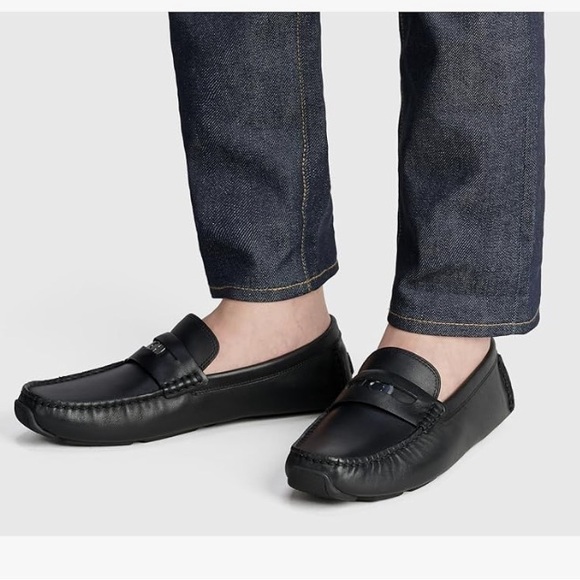 NIB Coach Men's C Coin Leather Driver Loafer Size 7.5 - Picture 1 of 9